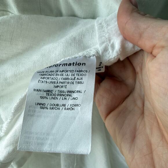 Reformation Belgium Linen Midi Dress - Picture 4 of 5